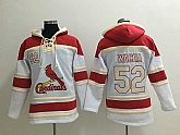 St. Louis Cardinals #52 Michael Wacha White Sawyer Hooded Sweatshirt MLB Hoodie,baseball caps,new era cap wholesale,wholesale hats